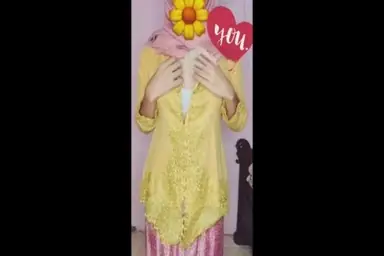 Live Kebaya Hijab Pink Genit Ke Penonton